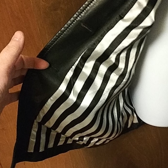 NWOT ARDEN B BLACK LEATHER GROMMET JACKET - Picture 8 of 9